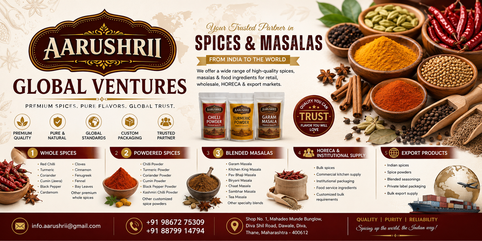 Aarushrii Whole Spices